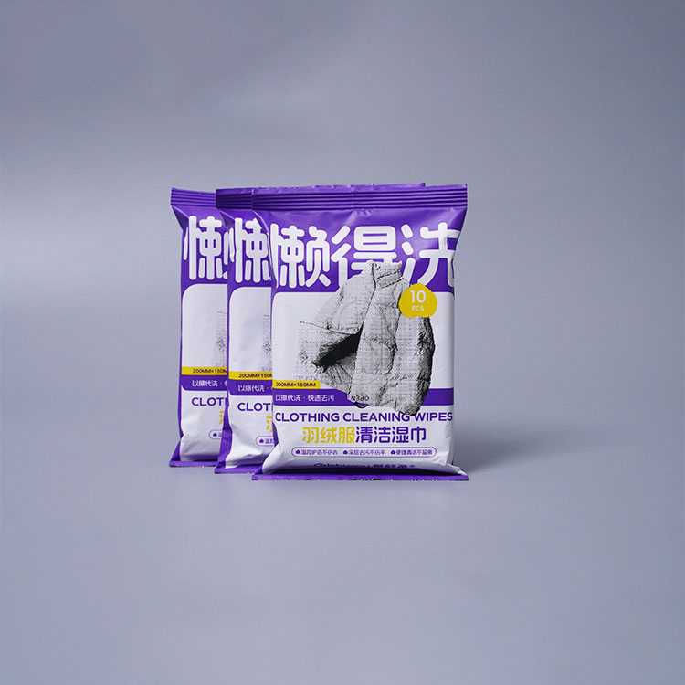 Wholesale Custom OEM Portable 10Pcs Disposable Clothing Cleaning Wipes — Aishule Hygiene Products manufacturer