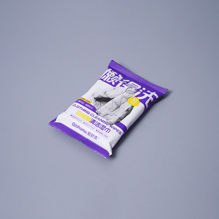 Portable Eco Friendly Disposable Down Jacket Cleaning Wipes — Aishule Hygiene Products manufacturer