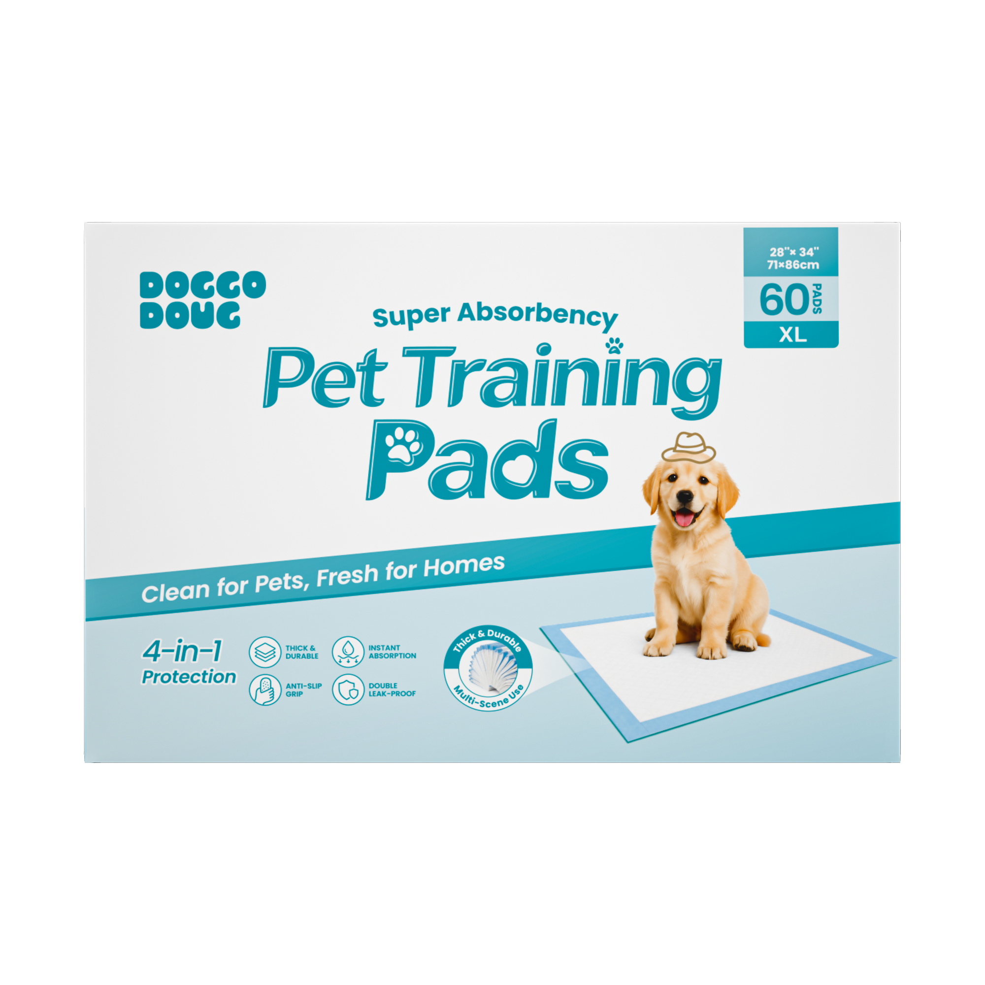 Extra Large Puppy And Adult Dog Disposable Training Pee Pads