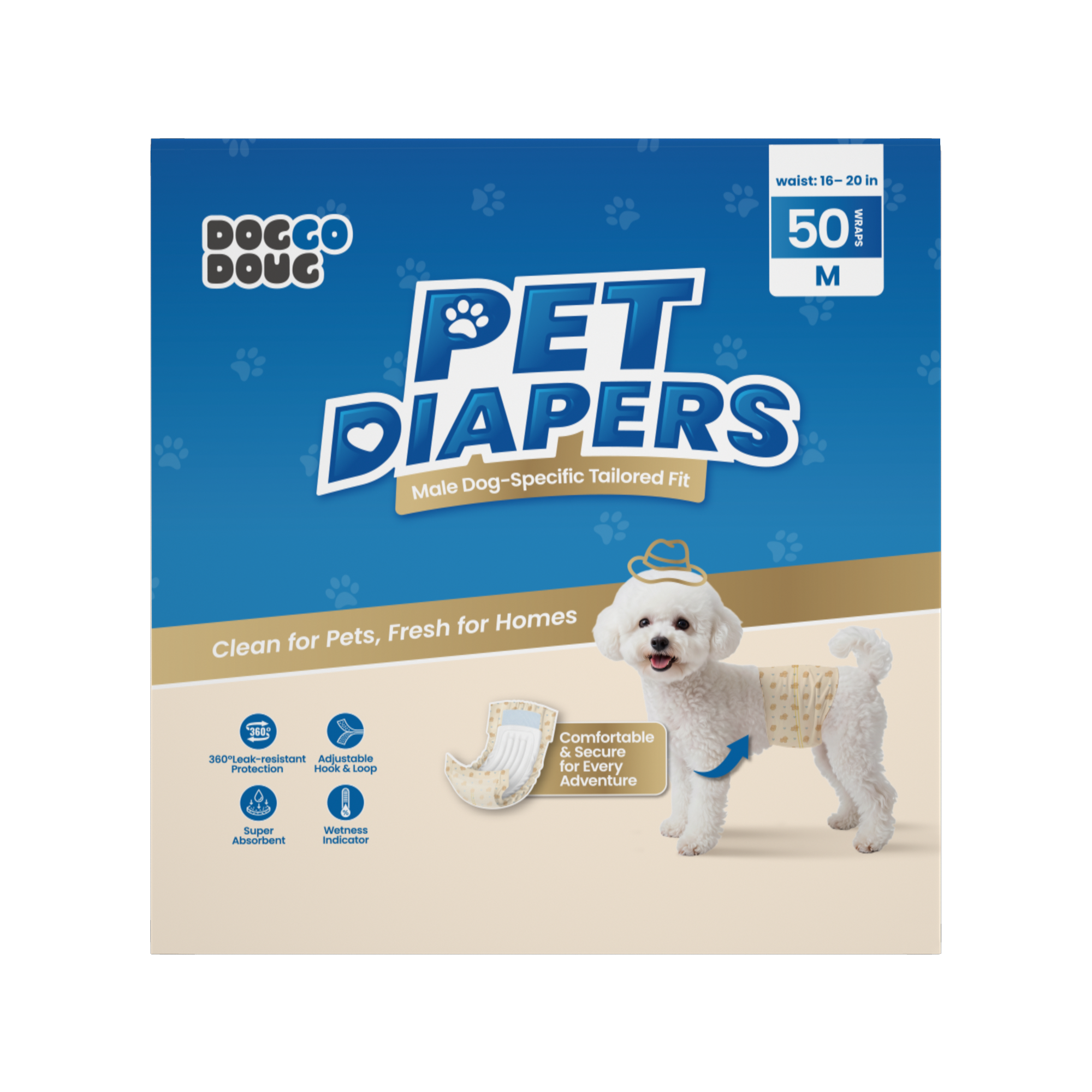 Super Absorbent Disposable Pet Respect Diaper Dog Diapers For Female And Male